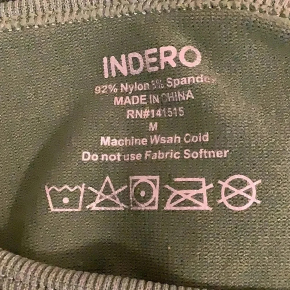 Indero Ribbed Green Romper with Adjustable Straps Size Medium New With Tags - Picture 6 of 6